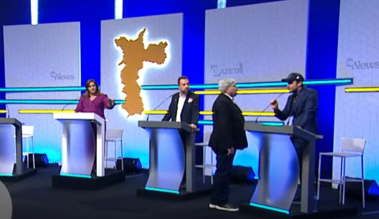 Datena Deixa Púlpito, Vai Até Marçal E Encara Adversário Durante Debate Na Gazeta