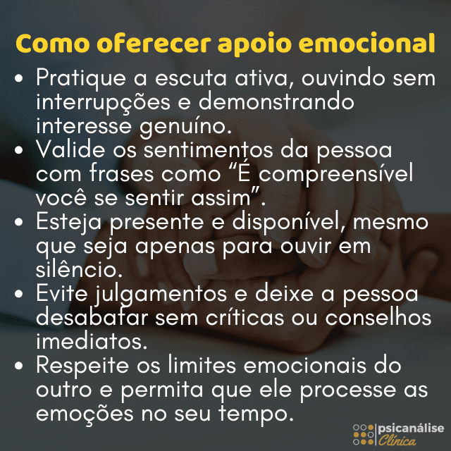 Apoio Emocional: como oferecer ou buscar ajuda